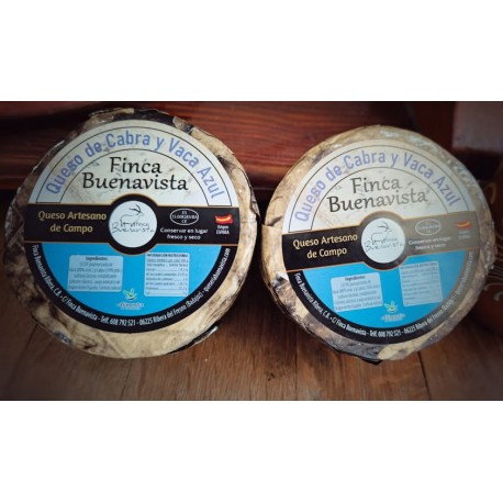 QUESO DE CABRA Y VACA AZUL