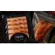 MARINED BACON WITH RED DRESSING